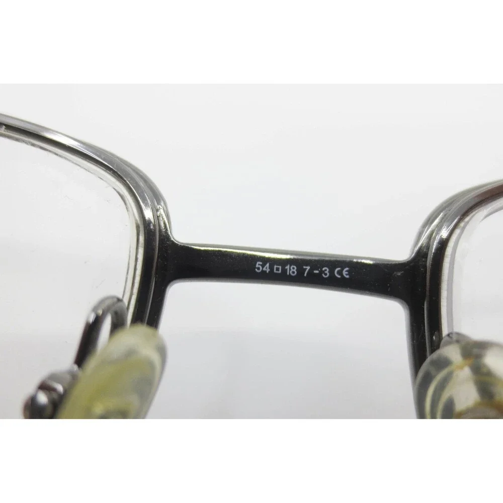 Giorgio Armani GA 480 EOA Gunmetal Rectangular Eyeglasses Frames Italy 54-18-130